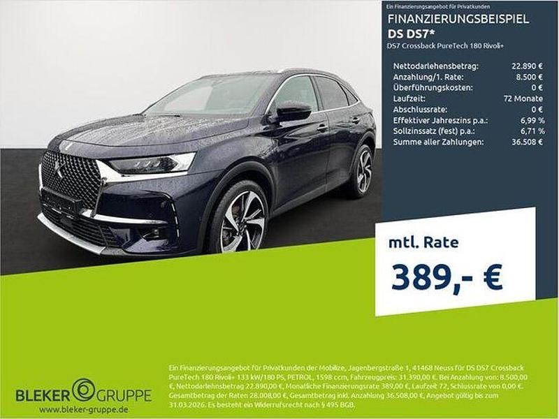 Blau Gebraucht 2022 DS Automobiles DS7 Crossback Rivoli Plus SUV | 30.680 € (Fairer Preis) - Bild 1/3