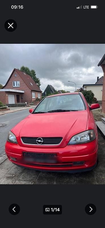 Rot Gebraucht 2003 Opel Astra Limousine | 850 € (Superpreis) - Bild 1/4