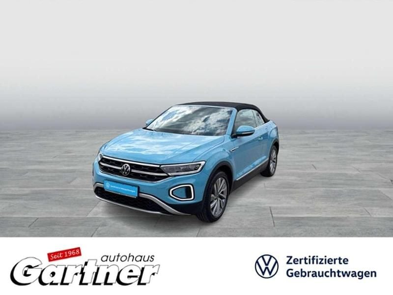 Teal blue schwarz Gebraucht 2024 VW T-Roc Cabriolet Beats Cabrio | 34.895 € (Fairer Preis) - Bild 1/4