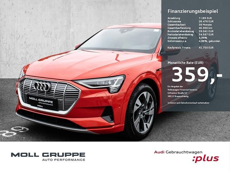 Rot Gebraucht 2022 Audi e-tron Sportback Advanced Plus SUV | 41.740 € (Teuer) - Bild 1/4