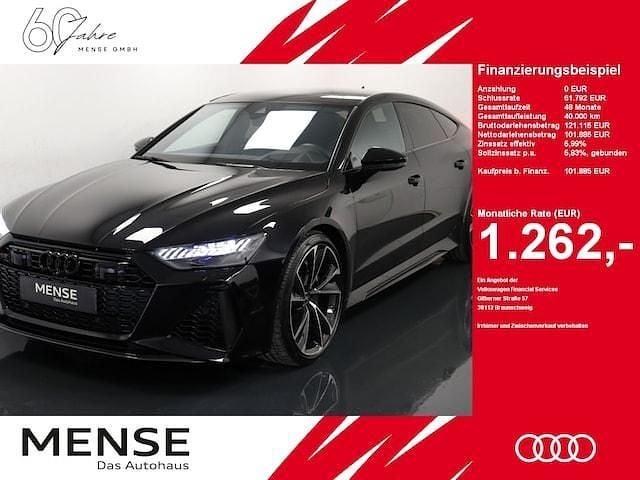 Sebringschwarz kristalleffekt Gebraucht 2023 Audi RS7 Ambiente Kleinwagen | 101.885 € (Fairer Preis) - Bild 1/4