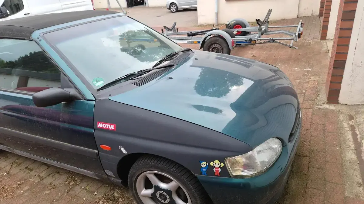 Gebraucht Ford Escort Cabriolet 75 PS (55 kW) 1996 Grün Cabrio