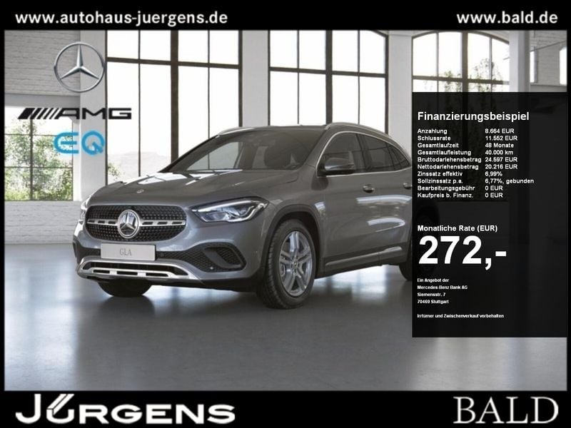 Metalliclack mountaingrau Gebraucht 2022 Mercedes GLA250 Progressive SUV | 29.880 € (Superpreis) - Bild 1/4