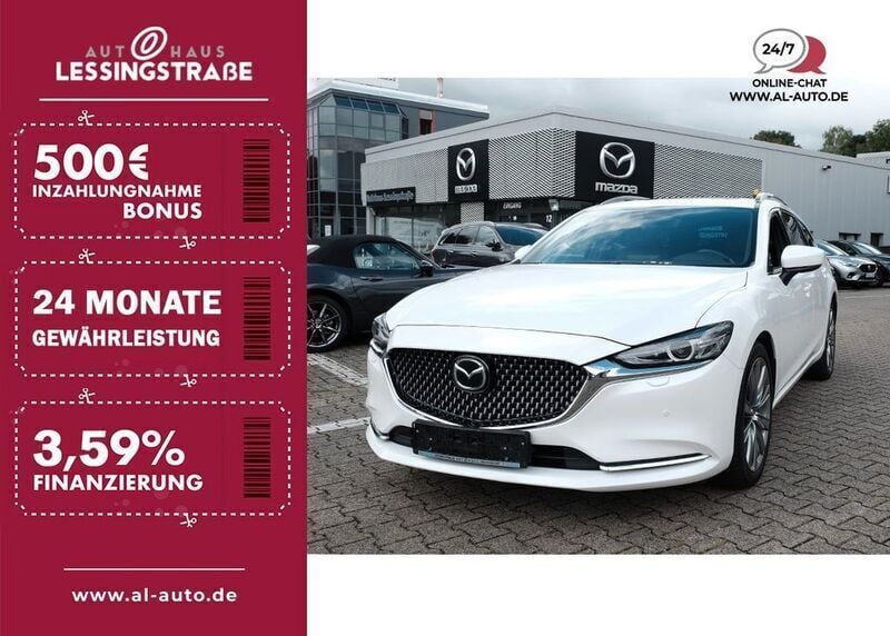Weiß Gebraucht 2020 Mazda 6 Sports-Line Kombi | 27.450 € (Fairer Preis) - Bild 1/4