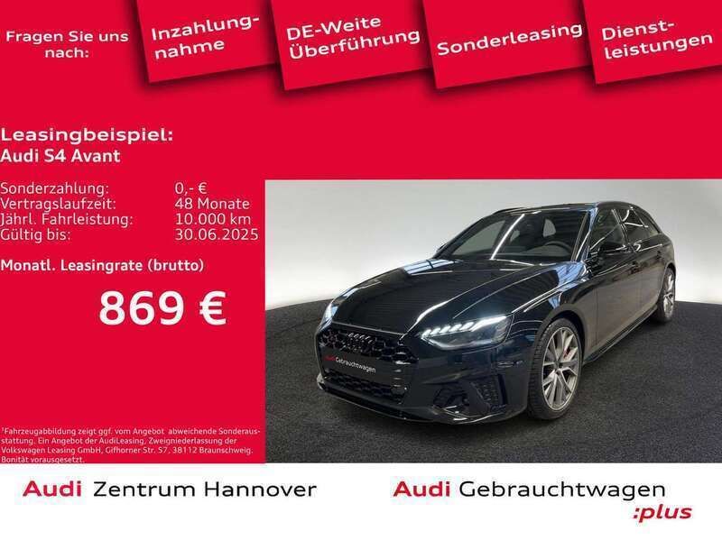 Mythosschwarz metallic Gebraucht 2024 Audi S4 Kombi | 73.990 € - Bild 1/4