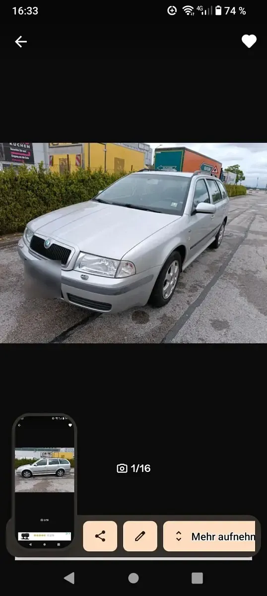 Usata Skoda Octavia 116 CV (85 kW) 2002 Argento Station wagon