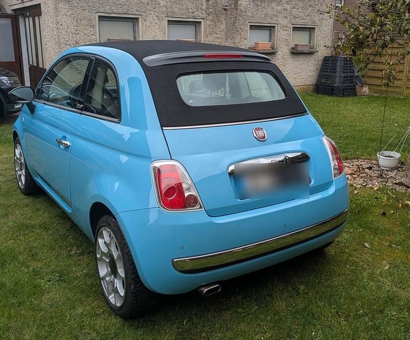 Second-hand Fiat 500C 85 CP (62 kW) 2013 Albastru Cabrio