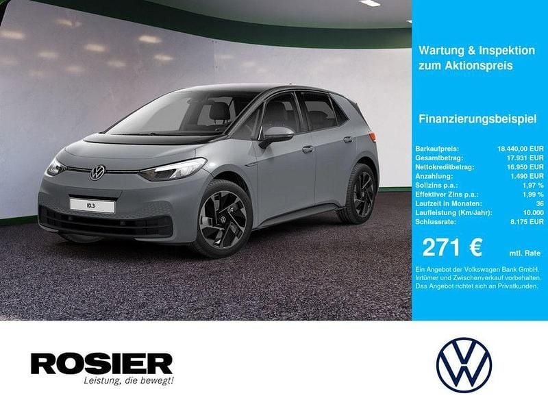Gebraucht VW ID.3 Pro Performance 150 kW (204 PS) 2021 Grau Kleinwagen