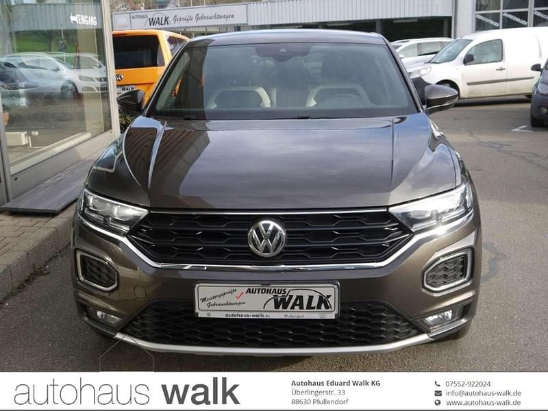 Black oak brown metallic Gebraucht 2019 VW T-Roc Sport SUV | 19.980 € (Superpreis) - Bild 1/4