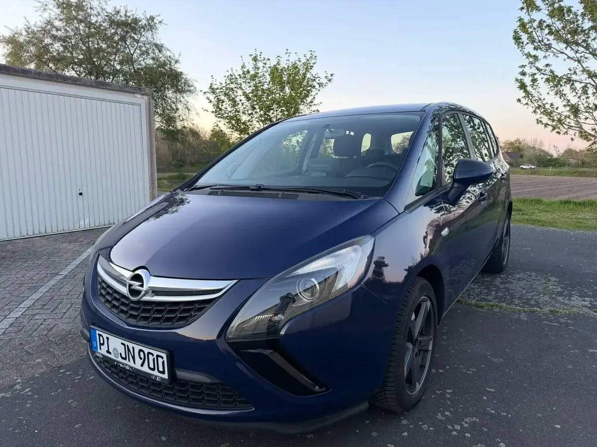 Gebraucht Opel Zafira Tourer 110 PS (80 kW) 2012 Blau Van / Kleinbus