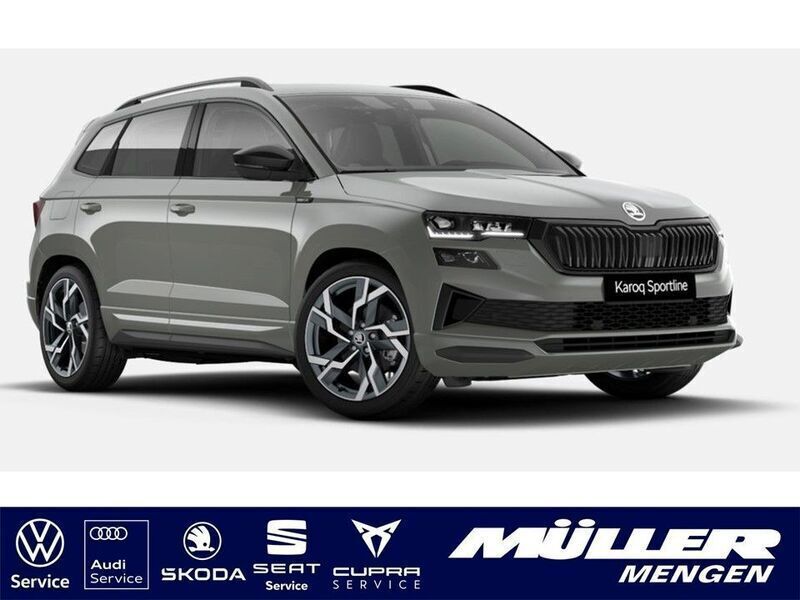 Stahlgrau Neu 2024 Skoda Karoq SportLine SUV | 43.990 € (Etwas zu teuer) - Bild 1/4