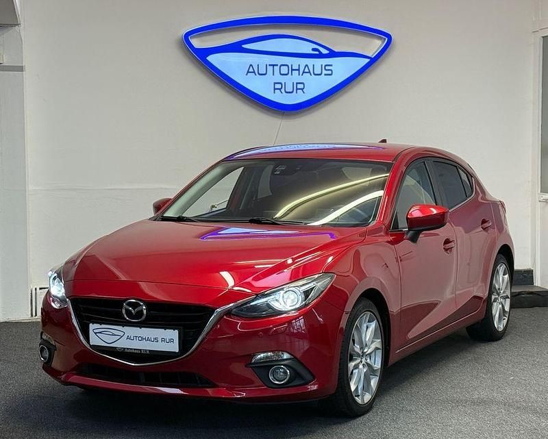 Rot Gebraucht 2016 Mazda 3 Sports-Line Limousine | 14.390 € (Fairer Preis) - Bild 1/4