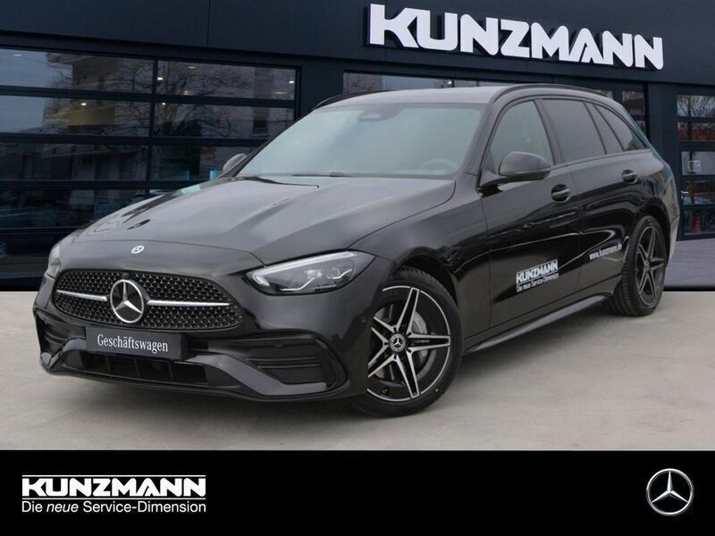 Obsidianschwarz metallic Gebraucht 2025 Mercedes C200 AMG Kombi | 39.890 € (Guter Preis) - Bild 1/4