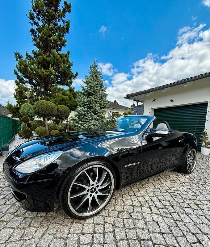 Schwarz Gebraucht 2007 Mercedes SLK200 Cabrio | 7.950 € (Superpreis) - Bild 1/4