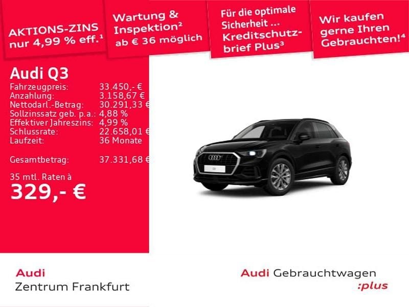 Schwarz Gebraucht 2024 Audi Q3 SUV | 32.850 € (Superpreis) - Bild 1/3
