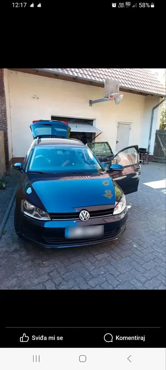 Gebraucht VW Golf VII 116 PS (85 kW) 2015 Blau Kombi