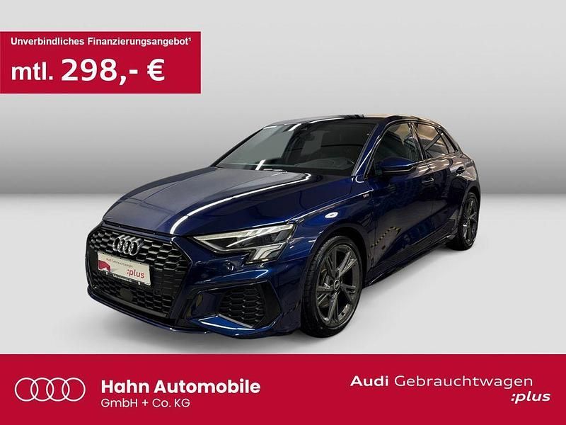 Navarrablau metallic Gebraucht 2021 Audi A3 S-Line Limousine | 24.930 € (Etwas zu teuer) - Bild 1/3