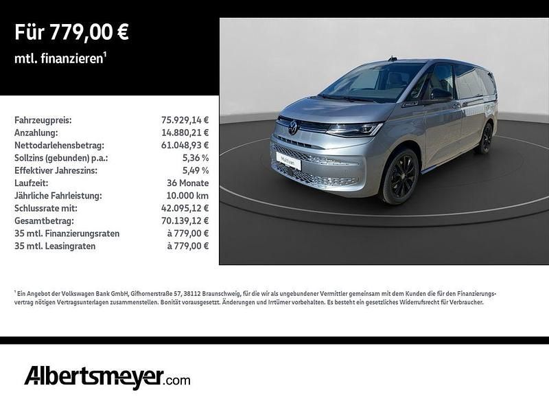 Neu VW Multivan Goal 150 PS (110 kW) 2025 Silber Van