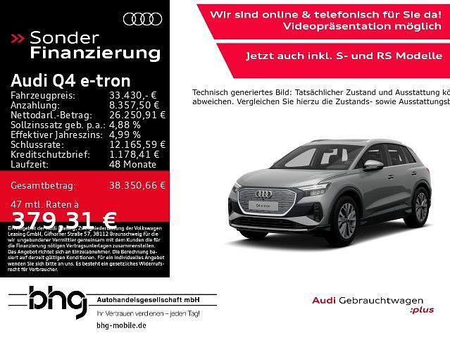 Grau Gebraucht 2021 Audi Q4 e-tron Performance SUV | 33.430 € - Bild 1/4