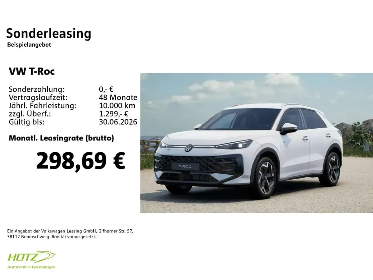 Neu VW T-Roc Cabriolet R-line 150 PS (110 kW) 2026 Pure white SUV