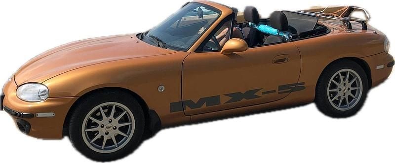 Second-hand Mazda MX5 110 CP (80 kW) 1998 Auriu Cabrio