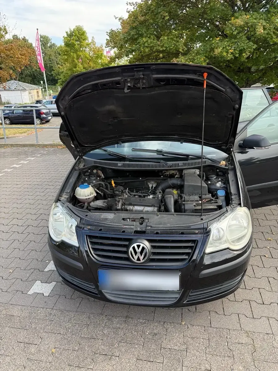 Gebraucht VW Polo 69 PS (50 kW) 2007 Schwarz Kleinwagen