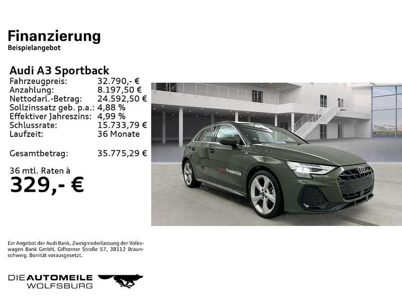 Gebraucht Audi A3 Ambiente 150 PS (110 kW) 2025 Distriktgrün metallic Limousine