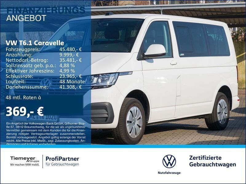 Candyweiß Gebraucht 2024 VW T6.1 Comfortline Van | 45.480 € (Guter Preis) - Bild 1/4
