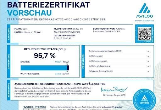 Gebraucht Opel Mokka-e Edition 100 kW (136 PS) 2022 Schwarz SUV