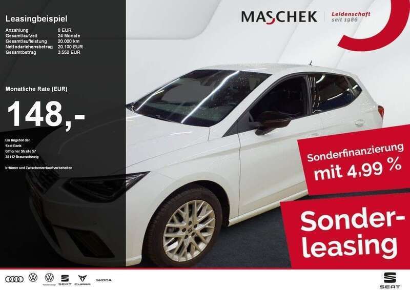 Nevada weiss Gebraucht 2024 Seat Ibiza FR Limousine | 19.440 € (Fairer Preis) - Bild 1/4