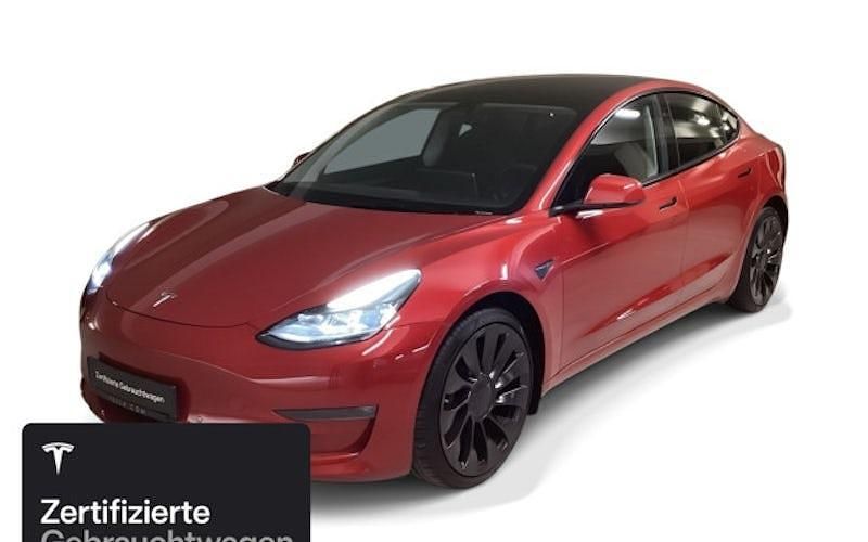 Gebraucht Tesla Model 3 Performance 377 kW (513 PS) 2021 Rot Limousine