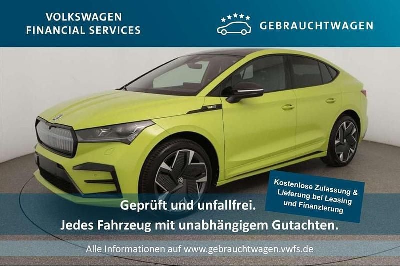 Mambagrün Gebraucht 2023 Skoda Enyaq iV RS SUV | 38.800 € (Guter Preis) - Bild 1/4