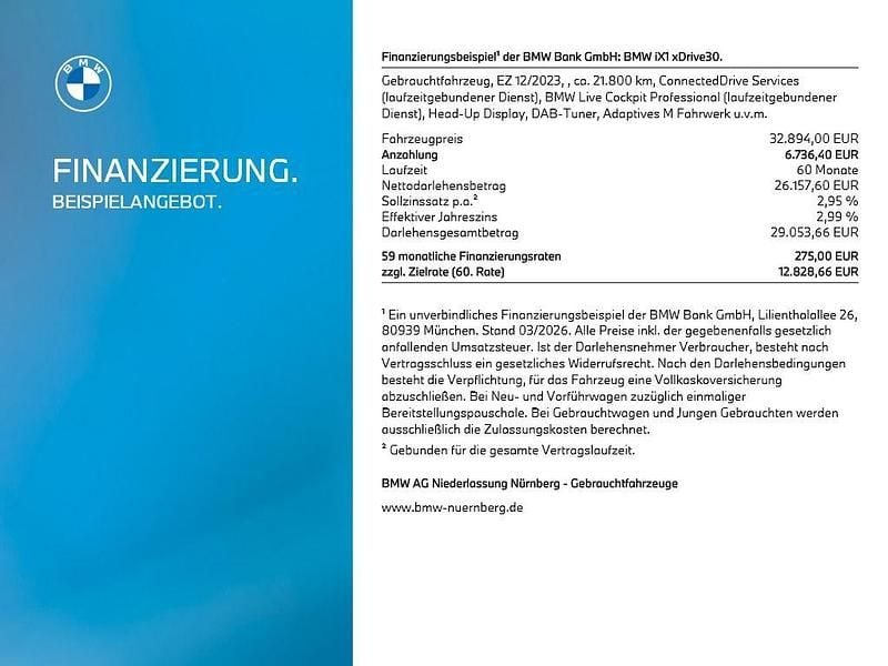 Gebraucht BMW iX1 Performance 230 kW (313 PS) 2023 Schwarz SUV