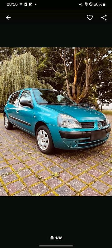 Blau Gebraucht 2005 Renault Clio II Kleinwagen | 1.850 € (Fairer Preis) - Bild 1/4