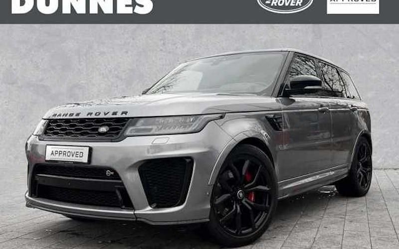 Grau (eigergrey metallic) Gebraucht 2020 Land Rover Range Rover Sport SVR SUV | 68.659 € (Etwas zu teuer) - Bild 1/4