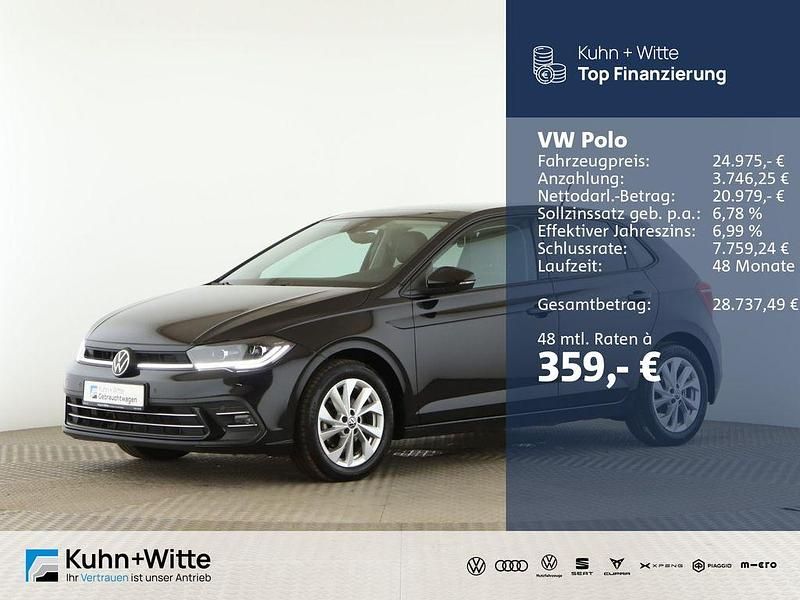 Deep black perleffekt Gebraucht 2024 VW Polo Style Kleinwagen | 24.975 € (Teuer) - Bild 1/3