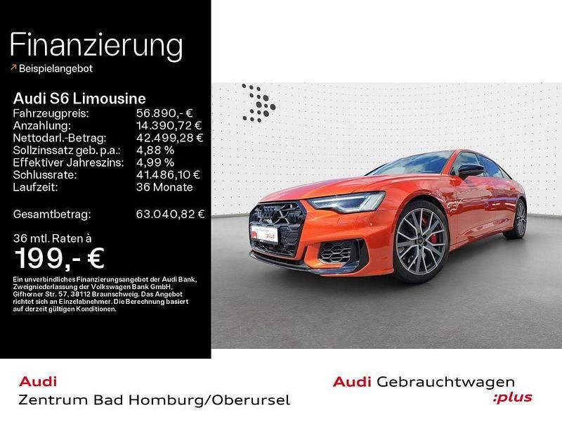 Korallenorange metallic indivi Gebraucht 2024 Audi S6 Sport Limousine | 54.890 € (Guter Preis) - Bild 1/4