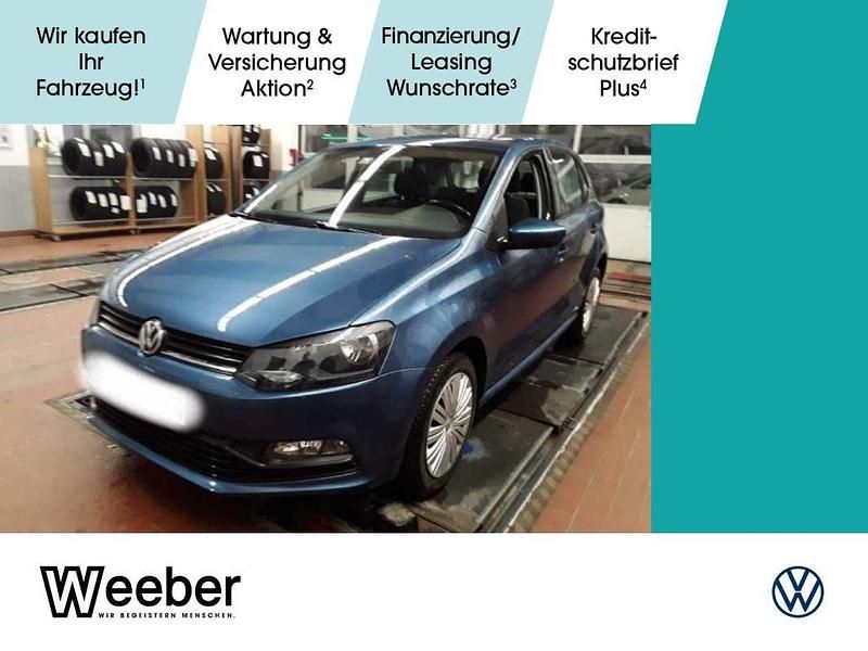 Blue silk (metallic) Gebraucht 2015 VW Polo Trendline Kleinwagen | 8.430 € (Fairer Preis) - Bild 1/4