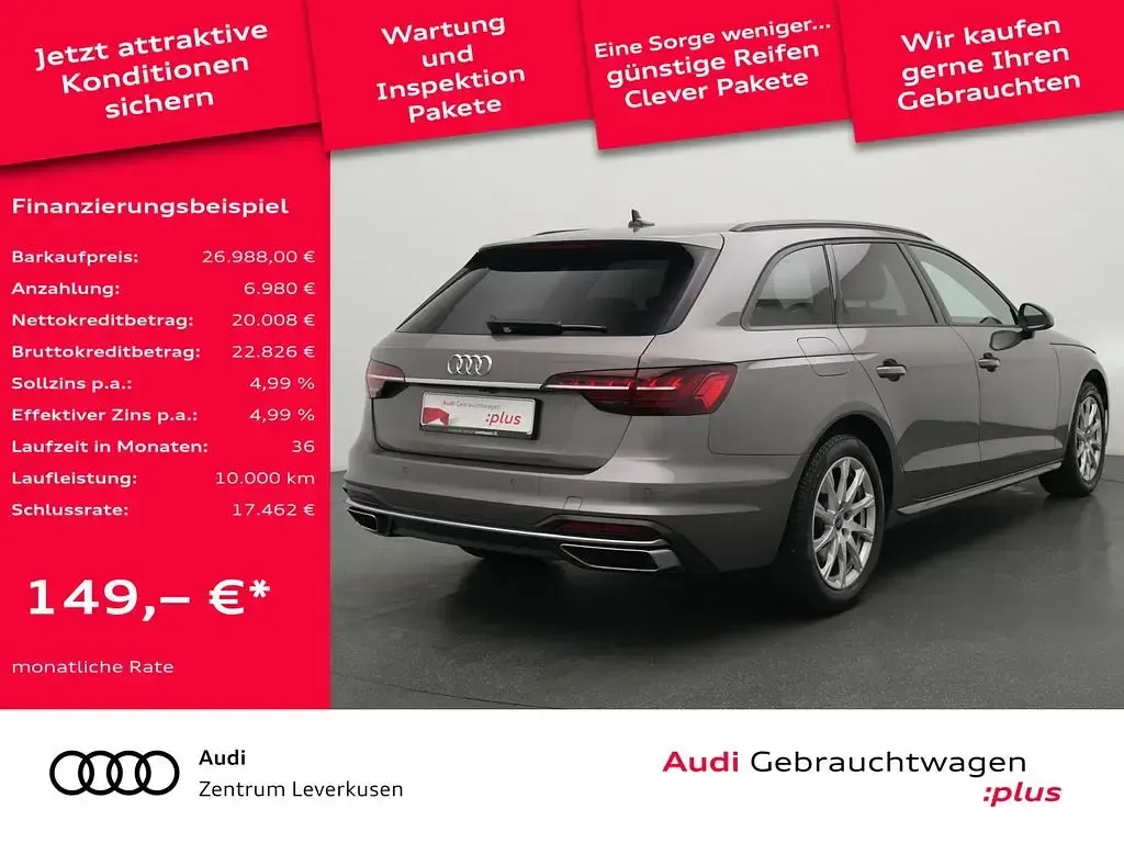 Używany Audi A4 Advanced 150 KM (110 kW) 2022 Szary Kombi