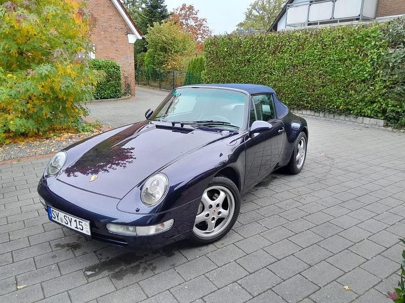 Blau Gebraucht 1996 Porsche 911 Carrera 4 Cabriolet Cabrio | 78.993 € (Superpreis) - Bild 1/4