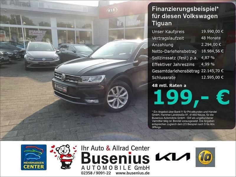Schwarz Gebraucht 2016 VW Tiguan Highline SUV | 19.990 € (Guter Preis) - Bild 1/4