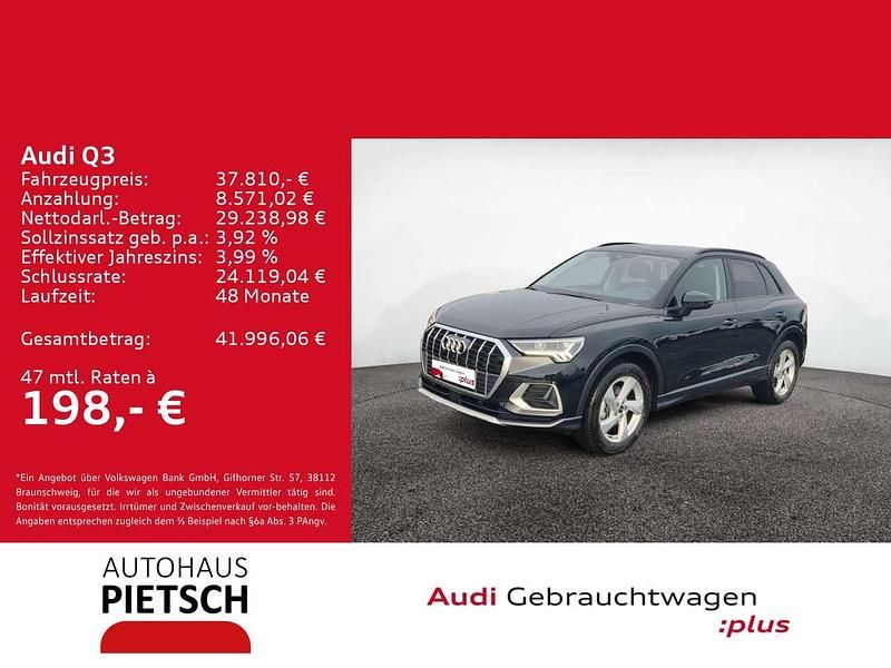 Mythosschwarz metallic Gebraucht 2025 Audi Q3 Advanced SUV | 37.810 € (Guter Preis) - Bild 1/4