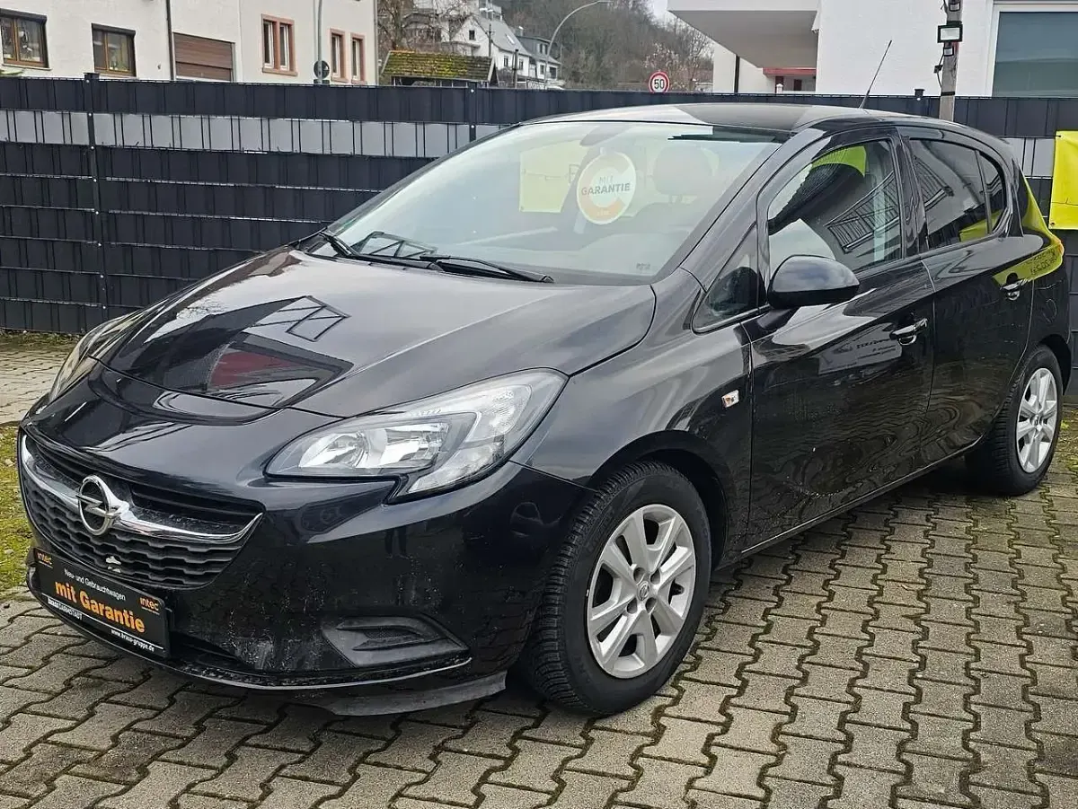 Gebraucht Opel Corsa Edition 69 PS (50 kW) 2015 Mitternacht schwarz Kleinwagen