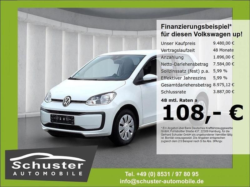 Gebraucht VW up! Move 65 PS (47 kW) 2021 Weiß Kleinwagen