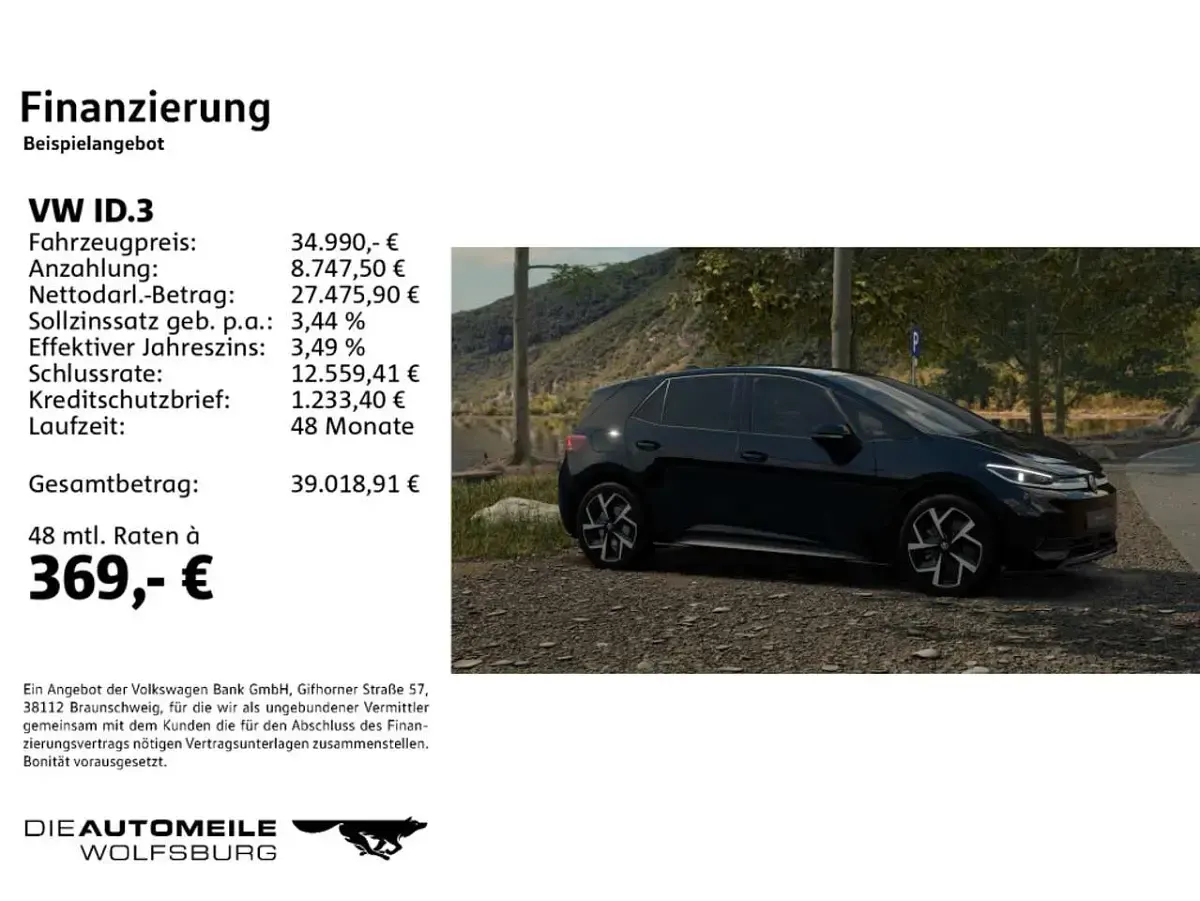 Neu VW ID.3 Life 125 kW (171 PS) 2026 Nordmeerblau Kleinwagen