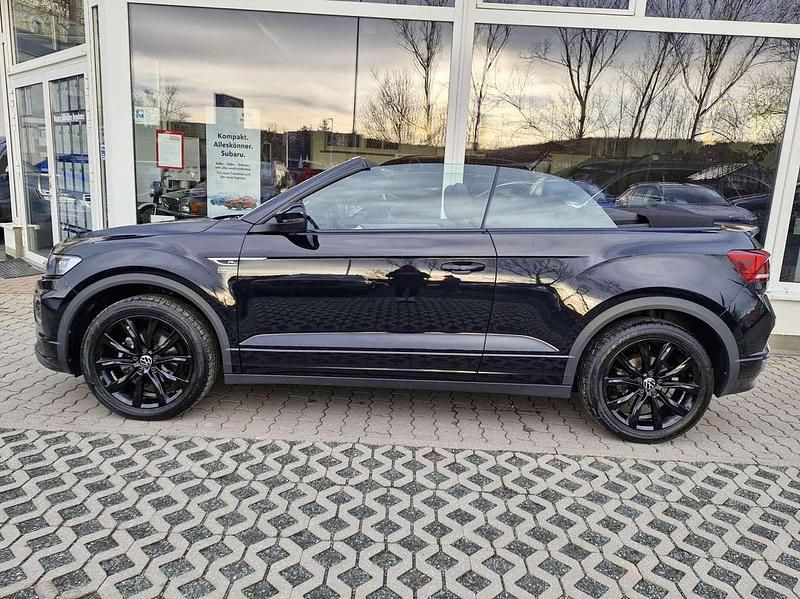Gebraucht VW T-Roc Cabriolet R-line 150 PS (110 kW) 2021 Deep black perleffekt Cabrio