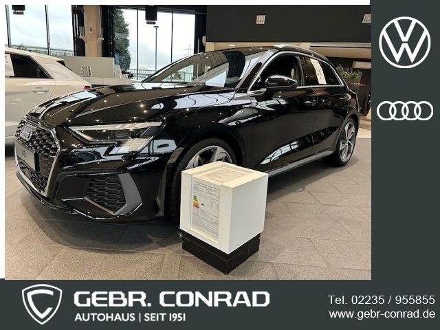Schwarz Gebraucht 2022 Audi A3 Sportback S-Line Limousine | 44.789 € - Bild 1/4