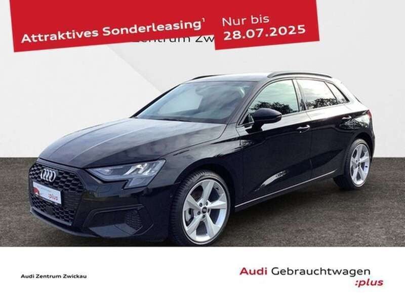 Schwarz Gebraucht 2024 Audi A3 Sportback Advanced Kleinwagen | 33.990 € (Fairer Preis) - Bild 1/4