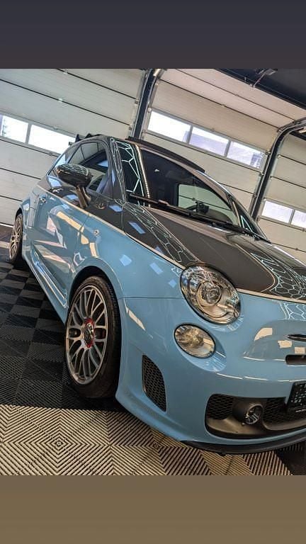 Blau Gebraucht 2014 Abarth 595C Turismo Cabrio | 14.900 € (Fairer Preis) - Bild 1/4
