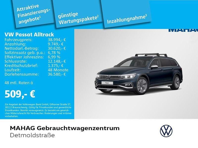 Aquamarinblau metallic Gebraucht 2023 VW Passat Alltrack Kombi | 38.994 € (Fairer Preis) - Bild 1/2